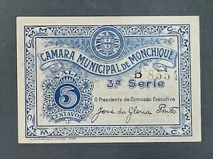 �|���g�K���ً}���� CAMARA MUNICIPAL DE MONCHIQUE 5 CENTAVOS Notgeld