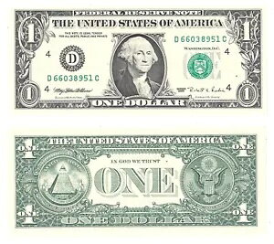 1995 $1 N[uhnEFuvX D-C ubNm[g Fr 1923-D #8951