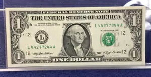 1993 $1 レーダー シリアル番号メモ サンフランシスコ UNCIRC。レーダー S/N ~ L 44277244 A