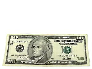 č 2001 N $10 AMANXvAS/N CE 20486344 A (#496)