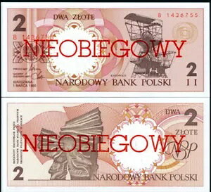 |[h P-165a 2 ZLOTE 1.3.1990 Eʉ UNC su~v!