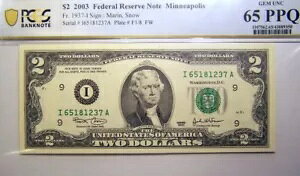 2003 $2 AMs PCGS 65 PPQ }AXm[