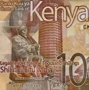 ???? ケニア 1000 シリング 2019 P 56 クリスプ UNC