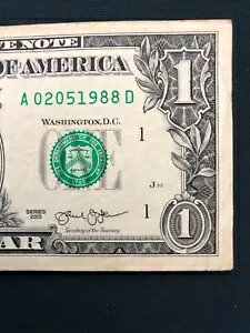 1988 年 2 月 5 日 - 02051988 誕生日記念日 (1 ドル) メモ