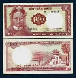 �x�g�i�� �� 100 �h�� P-19b ND 1966 �x�g�i�� DAM ���E�ʉ� aUNC ����