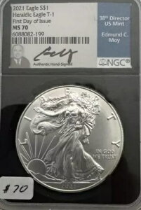2021 Heraldic Eagle T1 ���s���� NGC MS 70 �����ς� EMOY 199