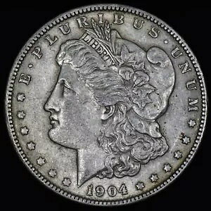 1904-P $1 ���[�K�� �V���o�[ �h�� ? XF �ɍ�? �󏭂ȓ��t�R�C�� 124 ?�M���ł���?
