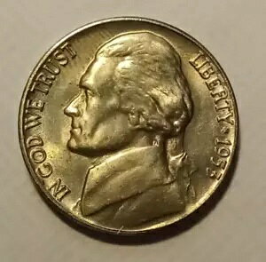 1953-D D/D East RPM - Raw CH BU+ - Full Steps Jefferson Nickel - ���m�ȃR�C���ʐ^