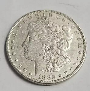 1880 O US �����K�� �V���o�[ �h�� �R�C�� AU/BU *BETTER*