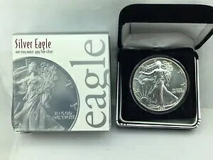 1991 1 オンス シルバー アメリカン イーグル BU コンディション カプセルとベルベット ケース