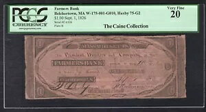 1826 $1 �t�@�[�}�[�Y �o���N �}�T�`���[�Z�b�c�B�x���`���[�^�E�� �p�~���ꂽ���� PCGS ���ɍׂ���-20