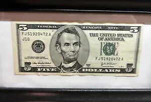 2003A �V���[�Y $5 ���B���e�[�W���� 5 �h�������ʉ݂ɒ��ӂ��Ă�������