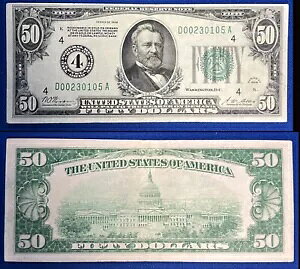 $50 1928 FRN V[AS[h XF/AU łx\