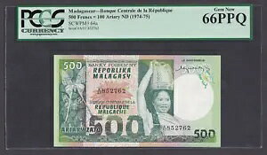 [PCGS-66 PPQ] 1974 }_KXJ 500 t = 100 AA P-64a A/57-852762