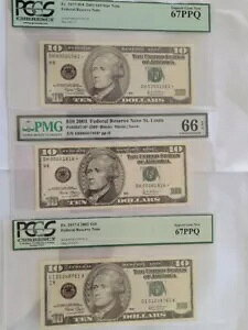 �X�[�p�[ �W�F�� 2003 $10 �~�l�A�|���X �m�[�g PCGS 67PPQ �摜��