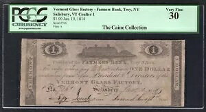 1814�N $1 �o�[�����g�K���X�H�� �o�[�����g�B�\�[���Y�x���[ �p�Ճm�[�g PCGS VERY FINE-30