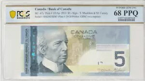 �J�i�_ 2011 $5 PCGS �F�莆�� UNC 68 PPQ �s�b�N BC-67c 101Ae �z�b�P�[