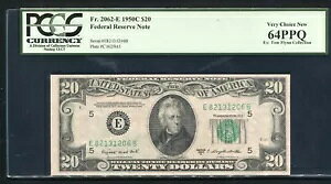 FR�B 2062-E 1950-C $20 �t�����X�A�M������s���� PCGS CHOICE ������-64PPQ