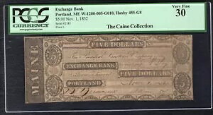 1832�N $5�ב֋�s ���C���B�|�[�g�����h ����x�ꎆ�� PCGS VERY FINE-30
