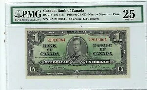 1937 N $1 Ji_s S[h ^[Y H/A i[ BC-21b - PMG VF-25