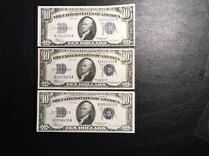 $10 Vo[ؖ 1934-A-C 3 ̎ ̃bgׂ͂čO[h