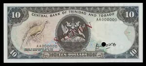 トリニダード・トバゴ P38a、見本紙幣