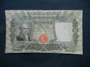 1909N C^A A 500 VF BANCO DI NAPOLI ؖtt