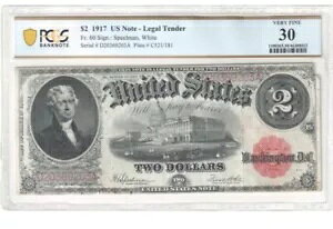 ƂĂfGȑ_őN VF+ 1917 $2 "uXbg" č@ʉ݃! PCGS30VF