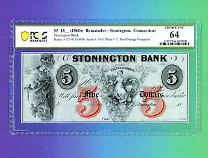 1860�N�� �X�g�[�j���g����s�R�l�`�J�b�g 5�h���č����ʉݎ��� PCGS 64 ������