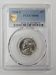1948 5 �Z���g PCGS MS66 �T���t�����V�X�R �g�[�� �W�F�t�@�[�\�� �j�b�P��