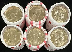 米国大統領BU、壊れていないボールトロールのゴールデン$1コイン10枚付き - 6種類