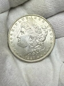 1887 ���[�K�� �V���o�[ �_���[ AU ������ 1887-P $1 �R�C�� US ���[�K�� D18