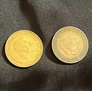 ̃RC - UNA PESETA 1966,1953 - XyC̍ - ۃRC