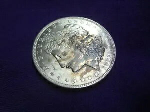 1921 ���[�K�� �V���o�[ �_���[ AU/BU $1 GEM US �R�C�� �^�C�K�[ �X�g���C�v �t���[�� �p�^�[�� �g�[��