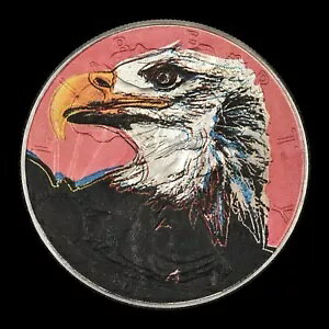 アンディ・ウォーホル作ハクトウワシ ? シルバー・ダラー・コイン・アート ? 1オンス・アメリカン・シルバー・イーグル