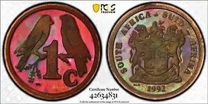 PCGS 1992 PR66RB �g�[��!��A�t���J 1C �Z���g�g�i�[