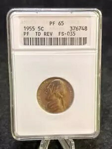 1955 ANACS PF 65 PF TD REV FS-035 �W�F�t�@�[�\�� �j�b�P�� �R�C��