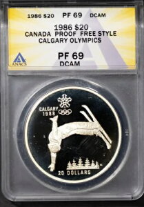 1986 $20 Vo[ Ji_ IsbN t[ X^C PF69DCAM ANACS # 7696081 + {[iX