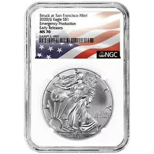 2020 (S) $1 AJ Vo[ C[O NGC MS70 ً}Y ER tO x