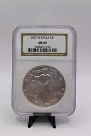 2007-W シルバー イーグル NGC MS69 (073PID)