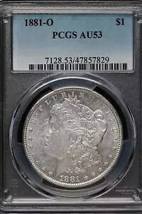 1881 O モルガン シルバー ダラー PCGS AU53 *DoubleJCoins* JL1000-41