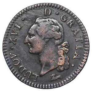 tX C 16  \ 1787 R ? L'?cu Orl?ans Cuivre Dy.1714 Gad350 C RC