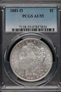 1881 O �����K�� �V���o�[ �_���[ PCGS AU55 *DoubleJCoins* JL1000-40
