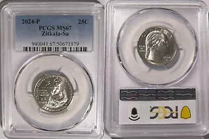 2024 P Zitkala Sa 25c PCGS MS67 �A�����J���E�E�B�����Y�E�N�H�[�^�[
