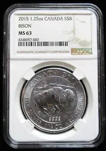 NGC MS63 2015 1.25�I���X�V���o�[ �J�i�_ $8 GH12