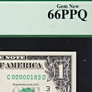 1963A 3 VA $1 AMs PCGS 66 PPQ  Unc FRN A