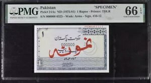 pLX^ 1 s[ W{ NAMOONA Aftab_Ahmed_Khan Pick 24As PMG 66 EPQ Gem UNC