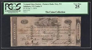 1814�N $1.50 �o�[�����g�K���X�H�� �o�[�����g�B�\�[���Y�x���[ �p�ԃm�[�g PCGS VERY FINE-25