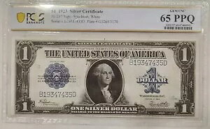 1923 $1 Vo[ؖ^ PCGS 65PPQ  UNC z[XuPbg