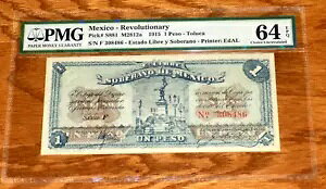 LVR 1 y\ gJ sbN#S881 M2812a 1915 PMG 64 EPQ CH UNC vm[g